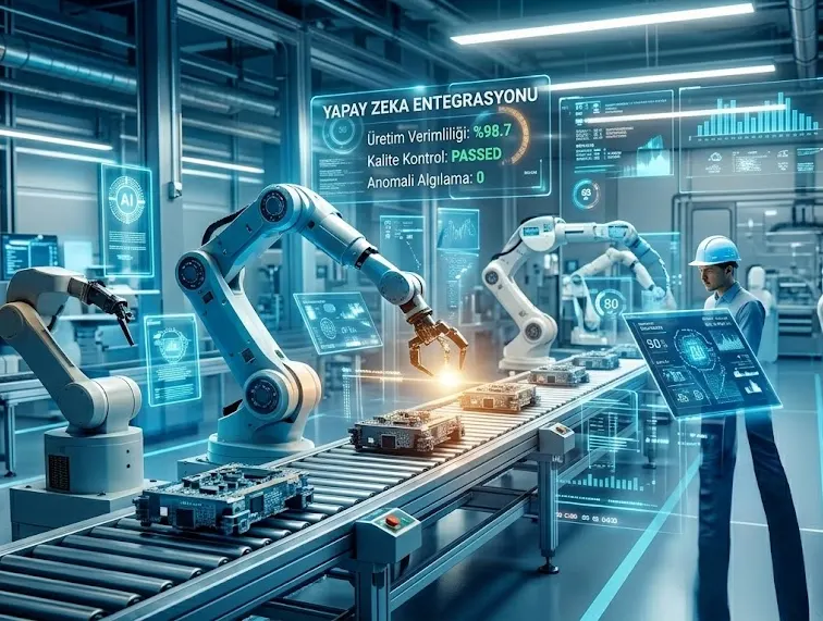 Endüstri 4.0'da Yapay Zeka Entegrasyonu: Geleceğin Fabrikaları